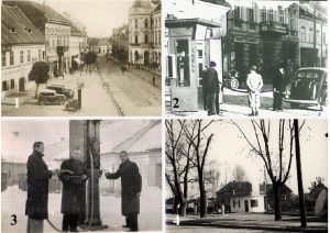 1-2. Sepsiszentgyörgy első benzintöltő–állomása 3. A Photogén benzinkút a Csíki utcában 4. Benzinkút az 1950-es években a volt Vasút utca beszögelésében