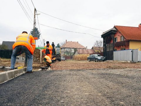 Aszfalt a Vágóhíd utcában