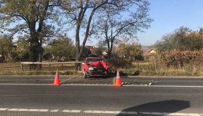 Két autó ütközött Kilyén és Szotyor között
