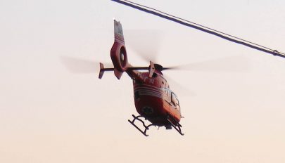 Akadozik a helikopter-leszálló építése