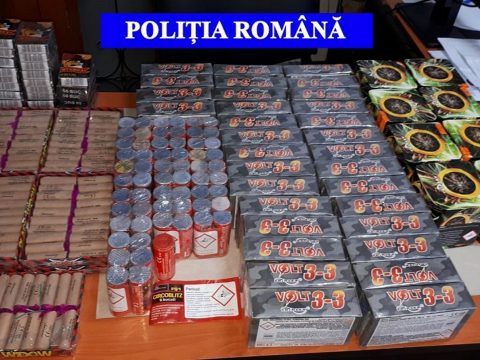 20 kilónyi pirotechnikai eszközt koboztak el a Kovászna megyei rendőrök