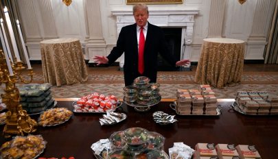 Gyorsétteremből rendelt ételt Trump a Fehér házi bankettre