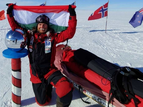 Rakonczay Gábor az első magyar, aki elérte a Déli-sarkot