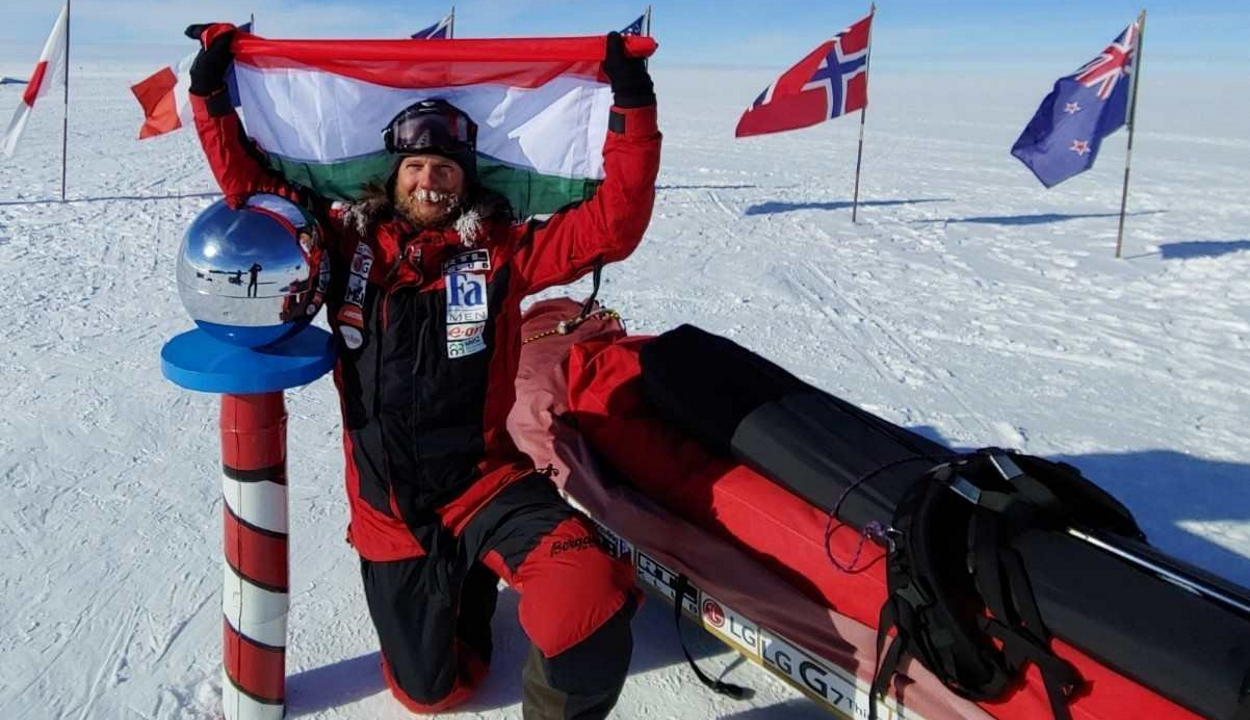 Rakonczay Gábor az első magyar, aki elérte a Déli-sarkot