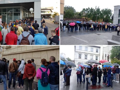 A külügy szerint busszal szállított szavazók miatt voltak zsúfoltak a külföldi szavazókörök