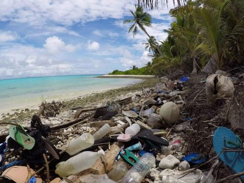 Műanyaghulladékok borítanak be egy mindentől távol eső atlanti-óceáni szigetet