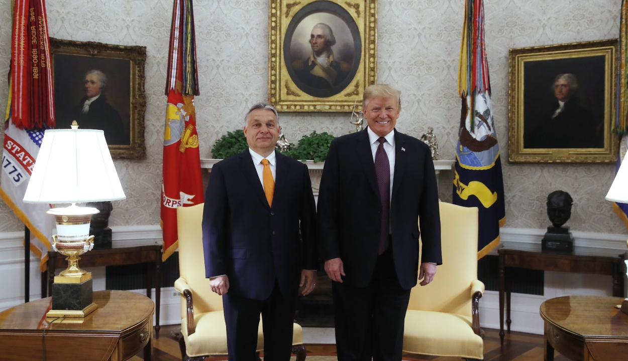 Donald Trump támogatásáról biztosította Orbán Viktort