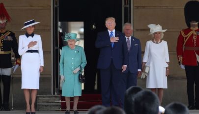 Állami látogatást kezdett Londonban Donald Trump