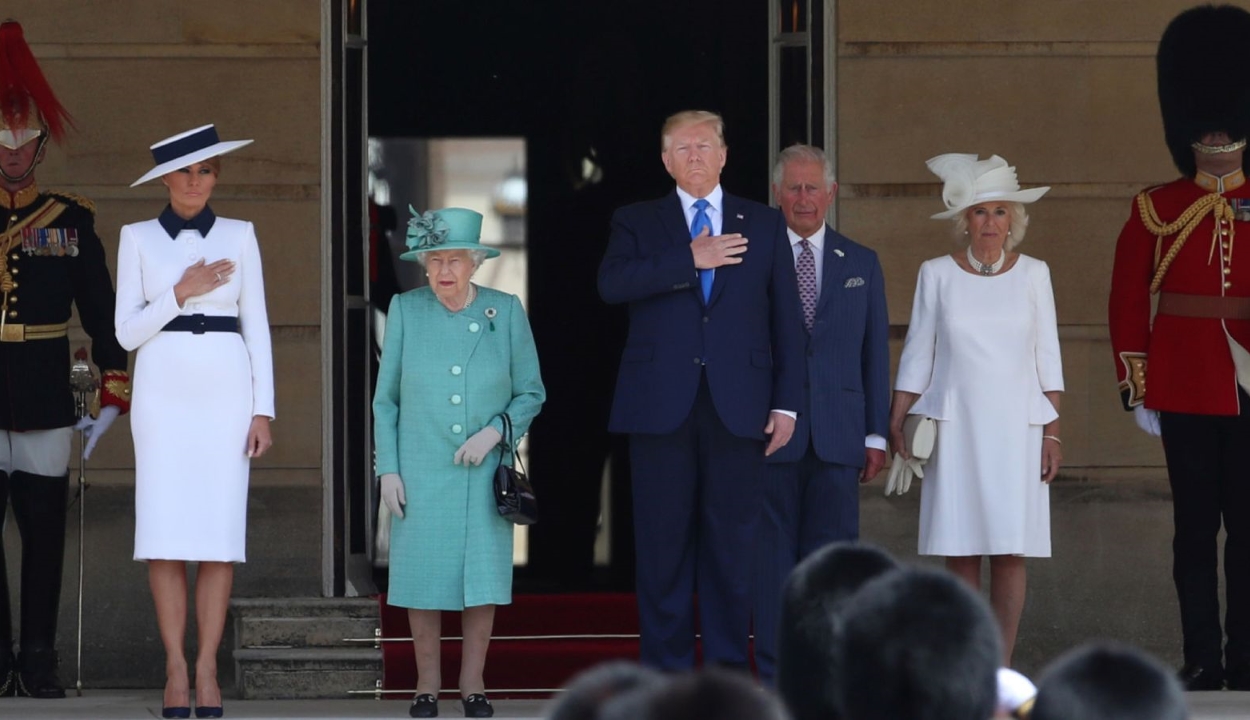 Állami látogatást kezdett Londonban Donald Trump