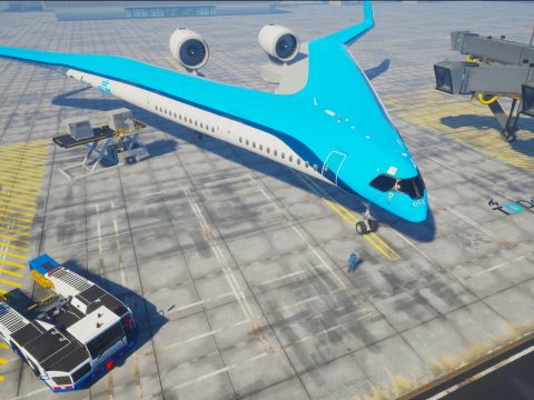 A szárnyában szállítja majd az utasokat a különleges repülőgép