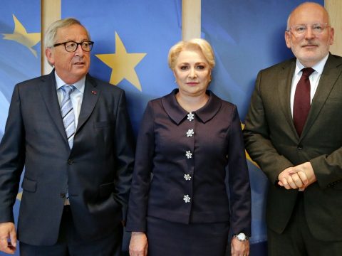 Junckerrel és Timmermansszal találkozott Brüsszelben Viorica Dăncilă