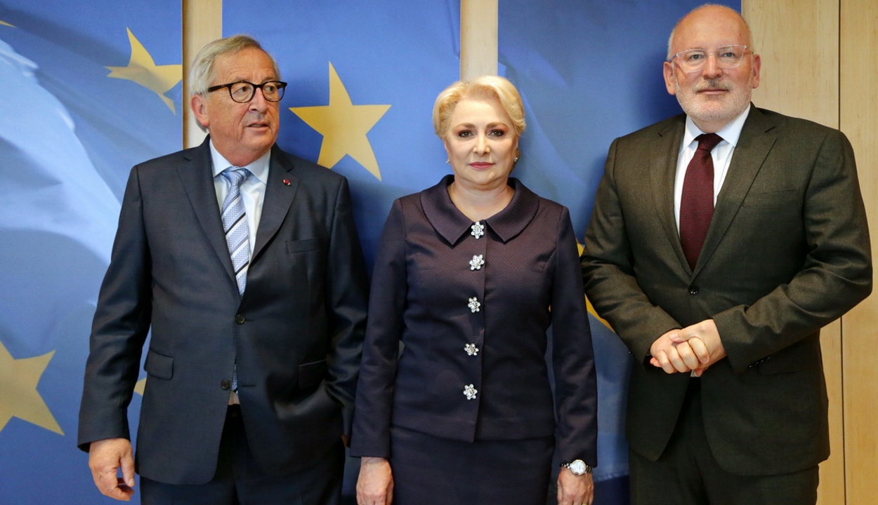 Junckerrel és Timmermansszal találkozott Brüsszelben Viorica Dăncilă