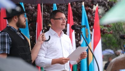 Tüntetés Úzvölgyéért: a prefektus lemondását követelték Csíkszeredában