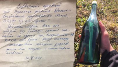 Ötvenéves palackpostát talált egy alaszkai férfi