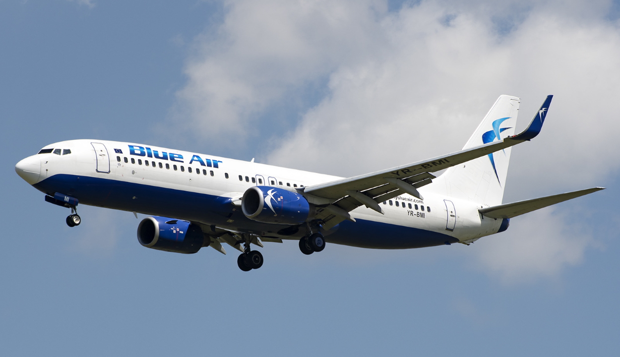 Agresszív utas miatt megszakította útját a Blue Air egyik Bukarestből indult járata