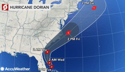 Megúszhatja Florida: a Dorian hurrikán várhatóan csak a félszigettől távol halad el