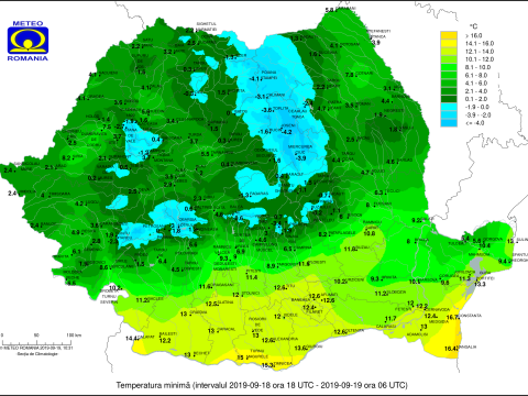 Mínusz 4,2 Celsius-fokot mértek csütörtök reggel Gyergyóalfaluban