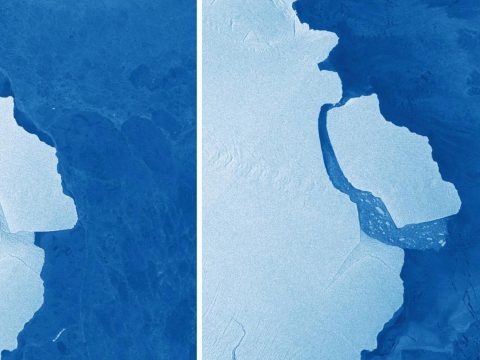 Veszélyt jelenthet a hajósoknak az Antarktiszról leszakadt gigászi jégtömb