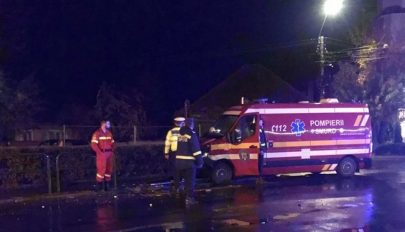 Egy anyát és újszülött gyerekét szállító mentőautó balesetezett Marosvásárhelyen