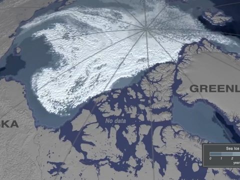 Megdöbbentő videón a sarki jég eltűnése