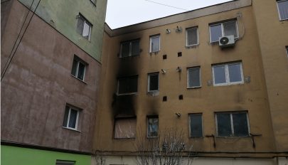 Kiégett egy lakrész Baróton
