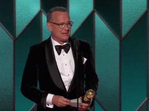 Elsírta magát életműdíja átvételekor Tom Hanks