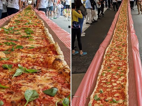 103 méteres pizzával gyűjtöttek pénzt a bozóttüzekkel harcoló tűzoltóknak Ausztráliában