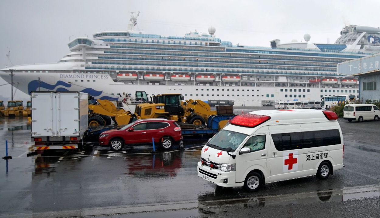 Koronavírussal fertőződött meg egy magyar a Diamond Princess fedélzetén