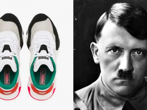 Ön látja a hasonlóságot a Puma cipője és Adolf Hitler között?