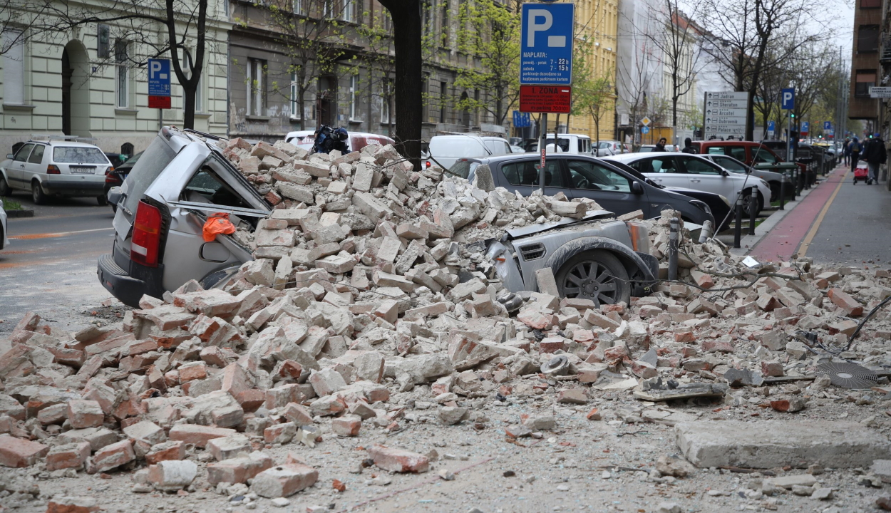 Többen megsérültek egy földrengésben Zágrábban