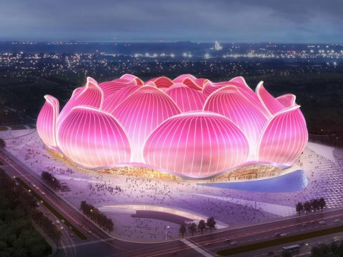 A világ legnagyobb futballstadionja épül Kínában