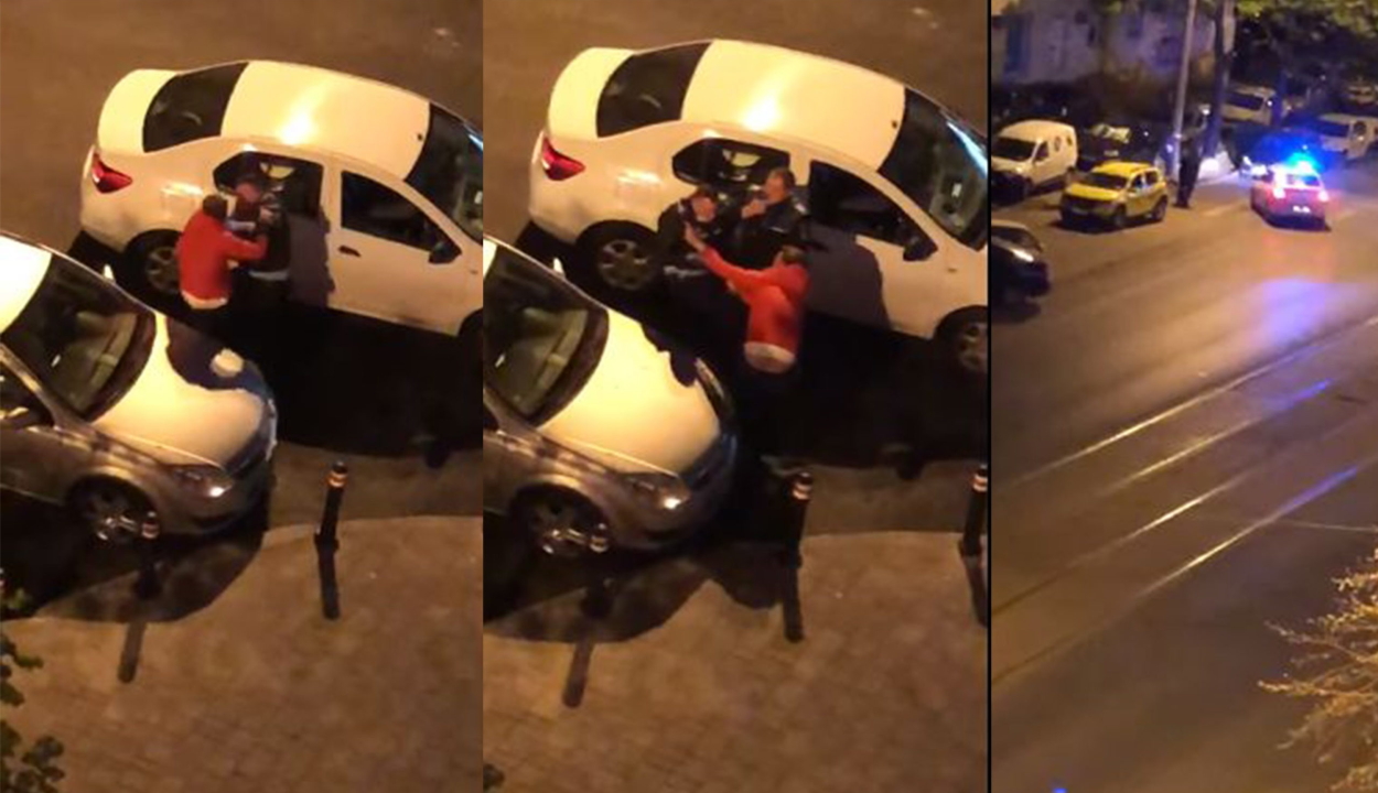 Az utcán ütlegelt egy férfit egy rendőr Bukarestben