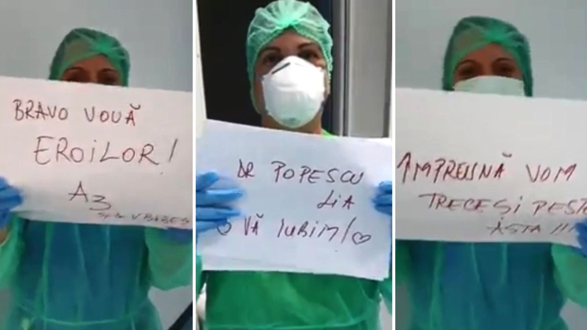Tánccal és bátorító üzenetekkel biztatják társaikat a Victor Babeș kórház dolgozói