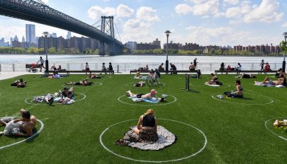 „Parkolóhelyeket” alakítottak ki az embereknek egy New York-i parkban
