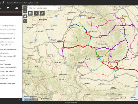 Interaktív térkép készült a romániai útépítési projektekről