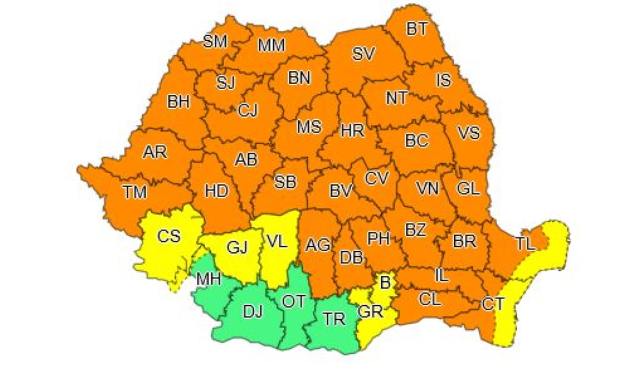 Narancssárga viharriasztást adtak ki 33 megyére