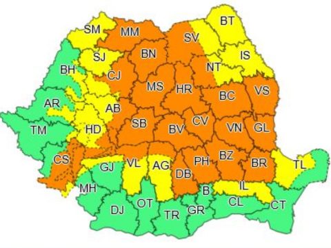 Sárga és narancssárga jelzésű viharriadó az ország 31 megyéjében