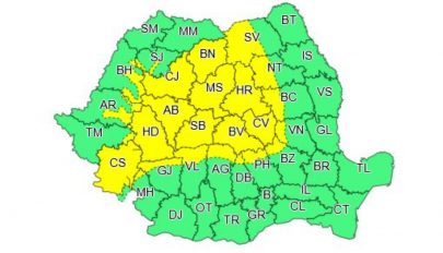 Záporokra, zivatarokra vonatkozó sárga riasztást adtak ki 24 megyére