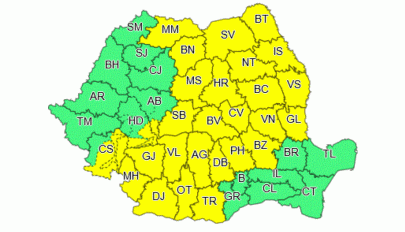 Elsőfokú viharriasztás kedd délutánig az ország 27 megyéjében