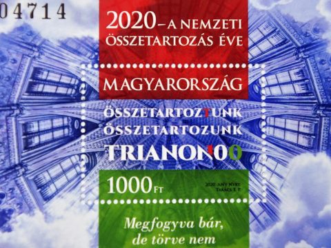 Bélyegblokkot bocsátott ki a Magyar Posta a Trianon-évfordulóra