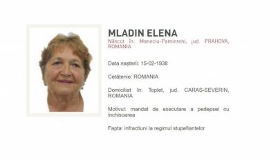 Egy 82 éves nő a legidősebb körözött személy Romániában