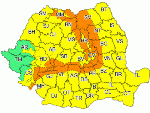 Másodfokú szélriasztást adtak ki 21 megye hegyvidékére