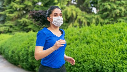 A maszk nem gyengíti a tüdő működését még testmozgás közben sem