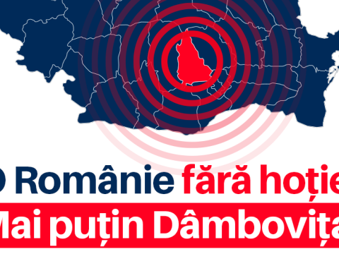 Dâmbovița megyében betiltották a „Tolvajlás nélküli Romániát” jelmondatot
