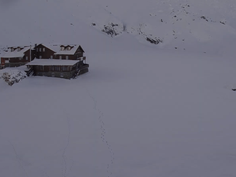 A Bâlea-tónál a hóréteg vastagsága meghaladja az egy métert
