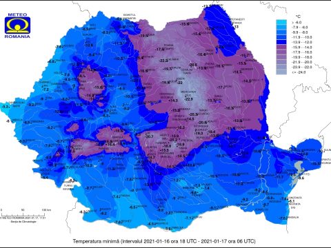 Csíkszeredában volt a leghidegebb az éjszaka, mínusz 23 Celsius-fokot mértek