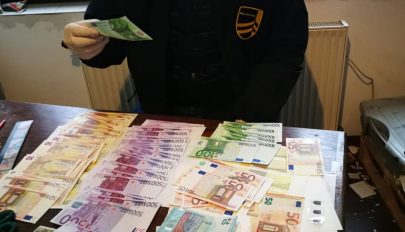 Pénzhamisítókat fogtak el, félmillió eurónyi hamis bankjegyet foglaltak le