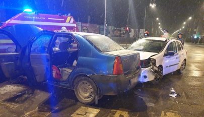 Két autó ütközött szerda este Sepsiszentgyörgyön
