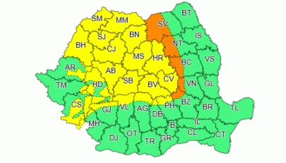 Sárga szélriasztást adtak ki az ország északnyugati és középső részére