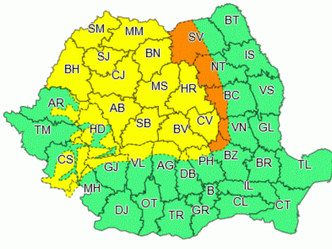 Sárga szélriasztást adtak ki az ország északnyugati és középső részére